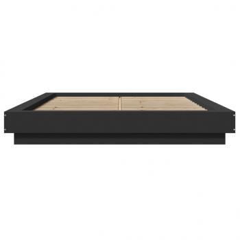 Bettgestell Schwarz 135x190 cm Holzwerkstoff