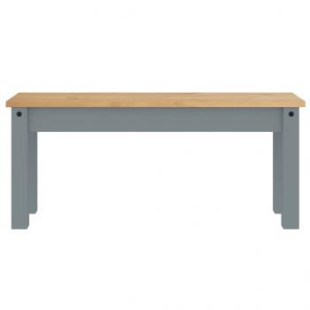 Essbank Panama Grau 105x30x45 cm Massivholz Kiefer