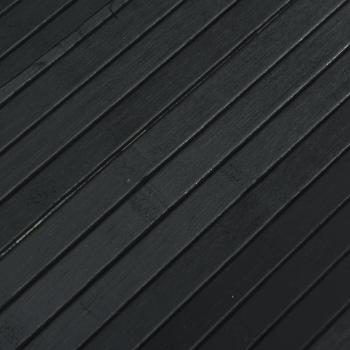 Paravent Schwarz 165x600 cm Bambus