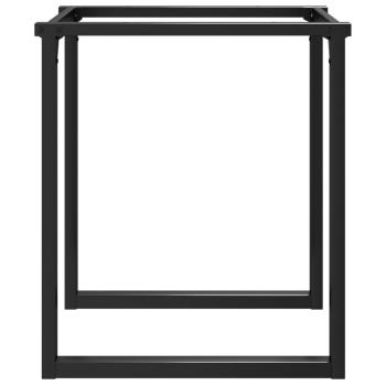 Esstisch-Gestell in O-Form 70x70x73 cm Gusseisen