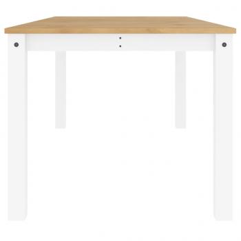 Esstisch Panama Weiß 180x90x75 cm Massivholz Kiefer