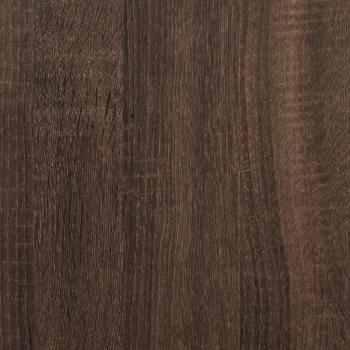 ARDEBO.de - Bettgestell Braun Eichen-Optik 150x200 cm Holzwerkstoff Metall