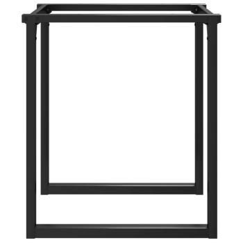 Esstisch-Gestell in O-Form 60x60x73 cm Gusseisen