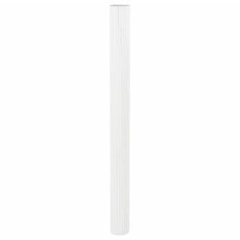 Paravent Weiß 165x800 cm Bambus