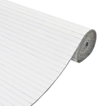 Paravent Weiß 165x800 cm Bambus