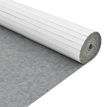 Paravent Weiß 165x800 cm Bambus