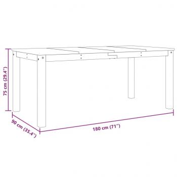 Esstisch Panama 180x90x75 cm Massivholz Kiefer