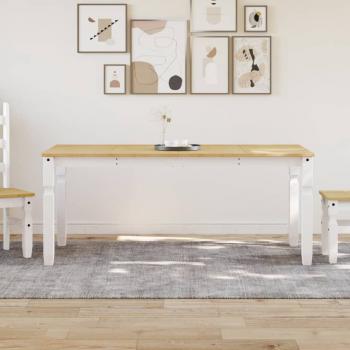 ARDEBO.de - Esstisch Corona Weiß 180x90x75 cm Massivholz Kiefer