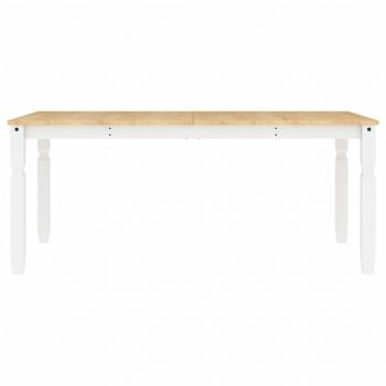 Esstisch Corona Weiß 180x90x75 cm Massivholz Kiefer