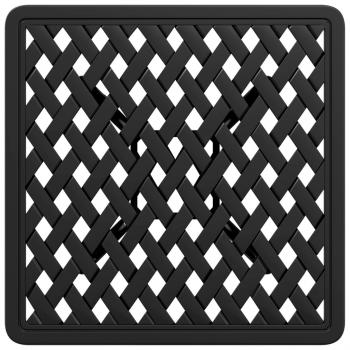 Gartentisch Schwarz 53x53x53 cm Aluminiumguss
