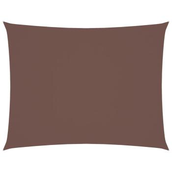 Sonnensegel Oxford-Gewebe Rechteckig 6x8 m Braun