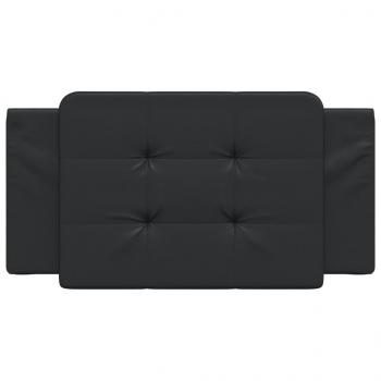 Kopfteil-Kissen Schwarz 100 cm Kunstleder