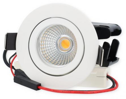 ARDEBO.de Brumberg BB18 LED-Einbaustrahlerset, dim2warm, Phasenabschnitt dimmbar, mit Anschlussbox, 6W, 460lm, 1800-3000K, weiß (39483073)