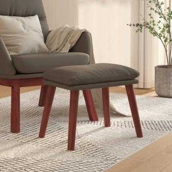 ARDEBO.de - Fußhocker Grau 45x29,5x35 cm Kunstleder