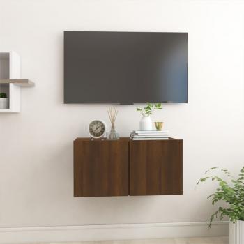 ARDEBO.de - TV-Wandschrank Braun Eiche 60x30x30 cm Holzwerkstoff