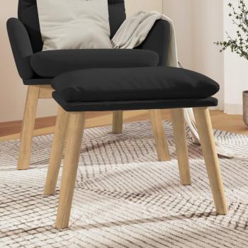 ARDEBO.de - Fußhocker Schwarz 45x29,5x35 cm Samt