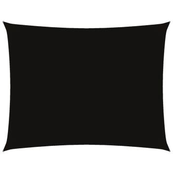 Sonnensegel Oxford-Gewebe Rechteckig 4x5 m Schwarz
