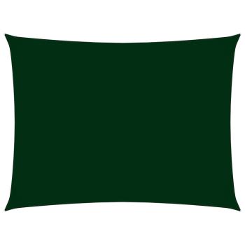 Sonnensegel Oxford-Gewebe Rechteckig 2,5x4,5 m Dunkelgrün
