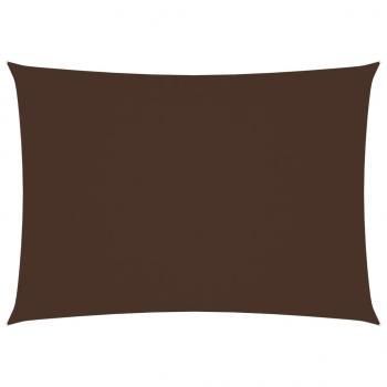 Sonnensegel Oxford-Gewebe Rechteckig 3x4 m Braun