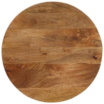 ARDEBO.de - Tischplatte Ø 50x2,5 cm Rund Massivholz Mango