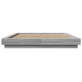 Bettgestell Grau Sonoma 150x200 cm Holzwerkstoff