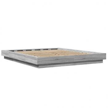 Bettgestell Grau Sonoma 150x200 cm Holzwerkstoff