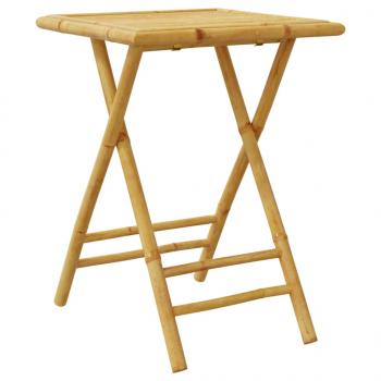 Gartentisch Klappbar 55x55x75 cm Bambus