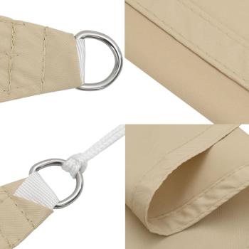 Sonnensegel Oxford-Gewebe Dreieckig 4x4x5,8 m Beige