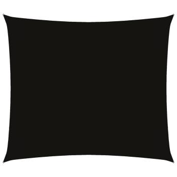 Sonnensegel Oxford-Gewebe Rechteckig 2,5x3 m Schwarz
