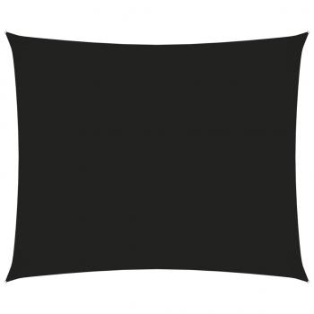 Sonnensegel Oxford-Gewebe Rechteckig 3x4 m Schwarz