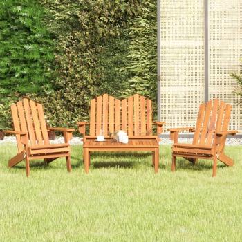 ARDEBO.de - 4-tlg. Garten-Lounge-Set Adirondack Massivholz Akazie