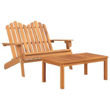 4-tlg. Garten-Lounge-Set Adirondack Massivholz Akazie