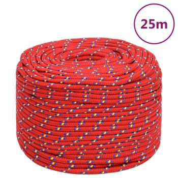 ARDEBO.de - Bootsseil Rot 8 mm 25 m Polypropylen