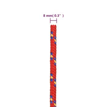 Bootsseil Rot 8 mm 25 m Polypropylen
