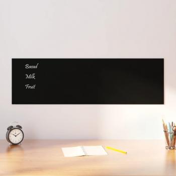 ARDEBO.de - Magnettafel Wandmontage Schwarz 100x30 cm Hartglas