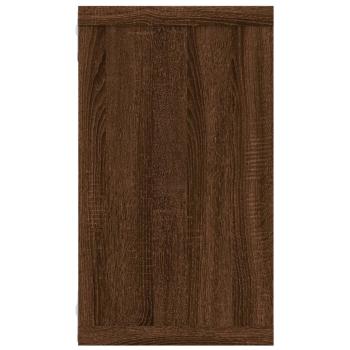 Wandregale 2 Stk. Braun Eichen-Optik 80x15x26,5cm Holzwerkstoff