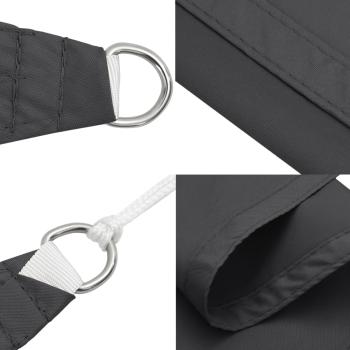 Sonnensegel Oxford-Gewebe Dreieckig 3x3x3 m Anthrazit