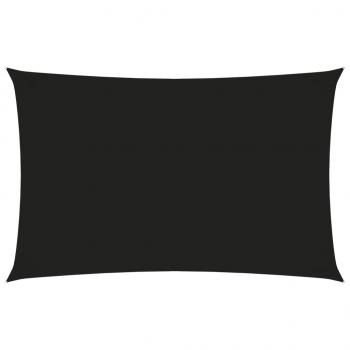 Sonnensegel Oxford-Gewebe Rechteckig 3x6 m Schwarz