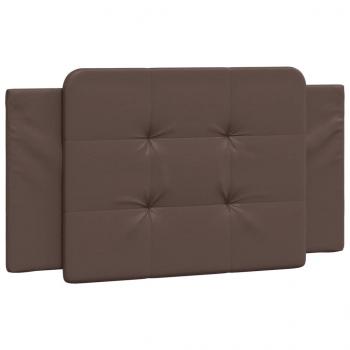 Kopfteil-Kissen Braun 100 cm Kunstleder