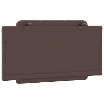 Kopfteil-Kissen Braun 100 cm Kunstleder