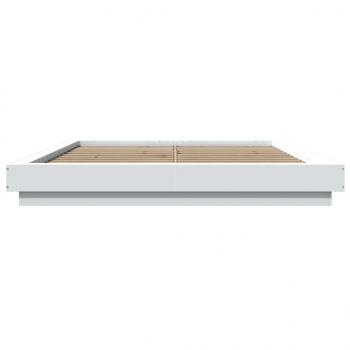 Bettgestell Weiß 160x200 cm Holzwerkstoff
