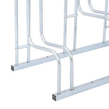 Fahrradständer für 6 Fahrräder Freistehend Verzinkter Stahl