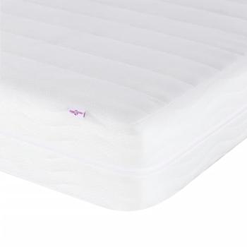 Bett mit Matratze Blau 80x200 cm Samt