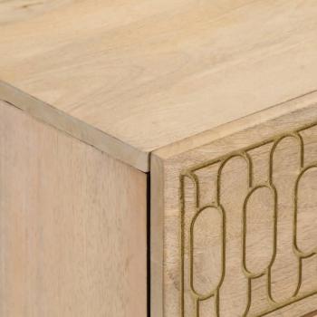 Nachttische 2 Stk. 40x33x46 cm Massivholz Mango