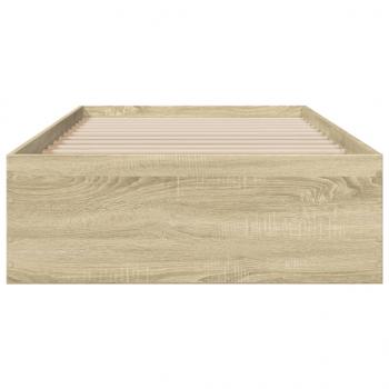 Bettgestell mit Schubladen Sonoma-Eiche 90x190 cm Holzwerkstoff
