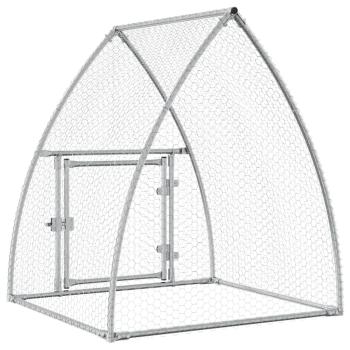 Hühnerkäfig Silbern 100x105x120 cm Verzinkter Stahl