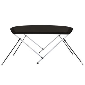 2-Bow Bimini-Top Schwarz 178x138x96 cm
