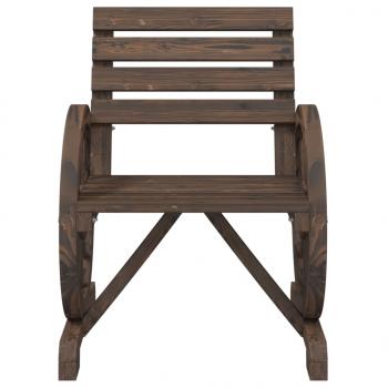 3-tlg. Garten-Lounge-Set Massivholz Tanne