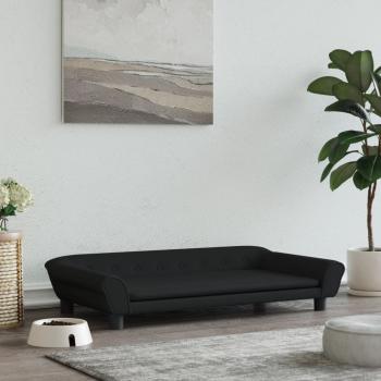 ARDEBO.de - Hundebett Schwarz 100x50x21 cm Samt