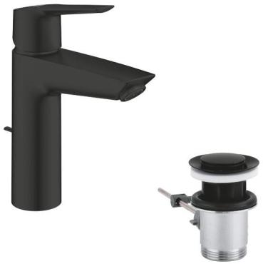GROHE Start Einhebel Waschtischarmatur, Quickfix, M-Size, mattschwarz (234552432)